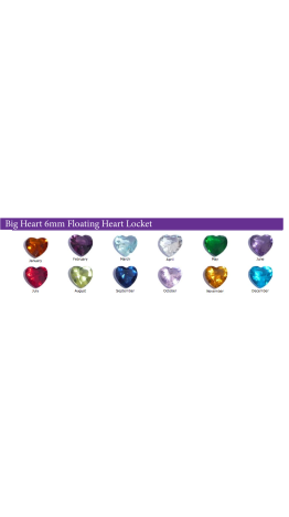 Mni Charm  Coração Crystal Ambar 